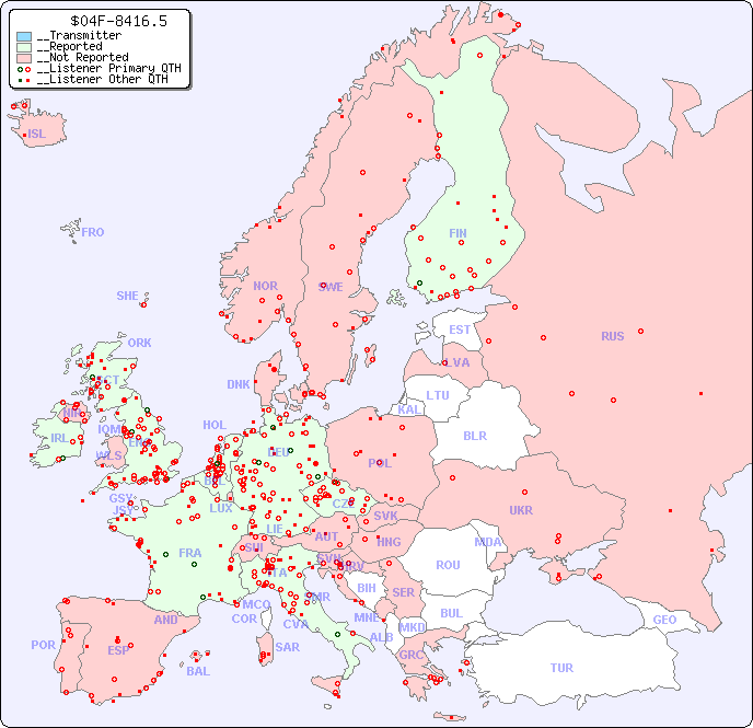 __European Reception Map for $04F-8416.5