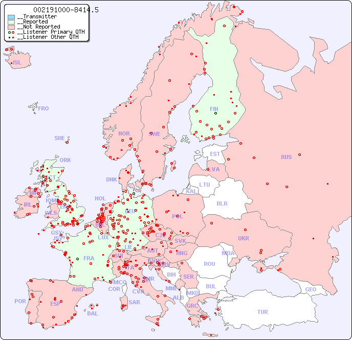 __European Reception Map for 002191000-8414.5
