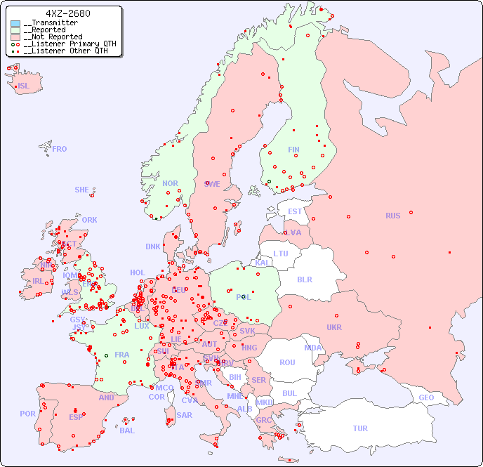 __European Reception Map for 4XZ-2680