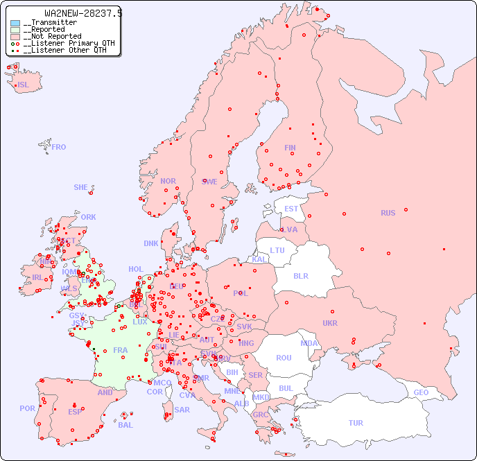 __European Reception Map for WA2NEW-28237.5