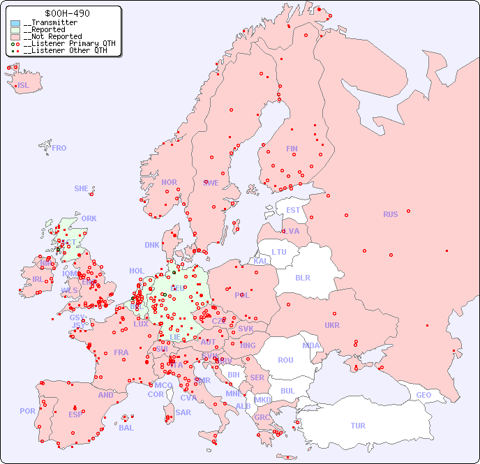 __European Reception Map for $00H-490