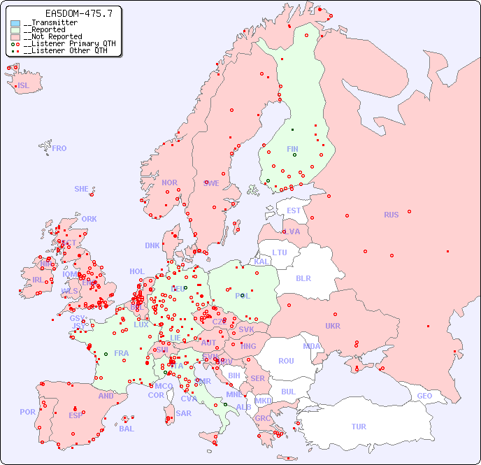 __European Reception Map for EA5DOM-475.7