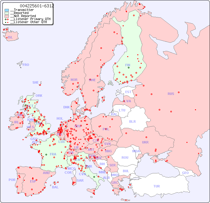 __European Reception Map for 004225601-6312