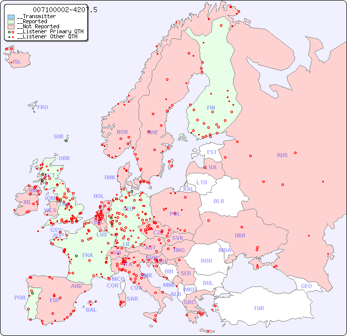 __European Reception Map for 007100002-4207.5