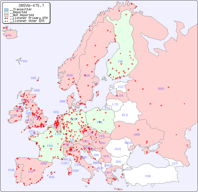 __European Reception Map for ON5VW-475.7