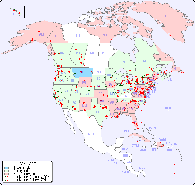 __North American Reception Map for SDY-359