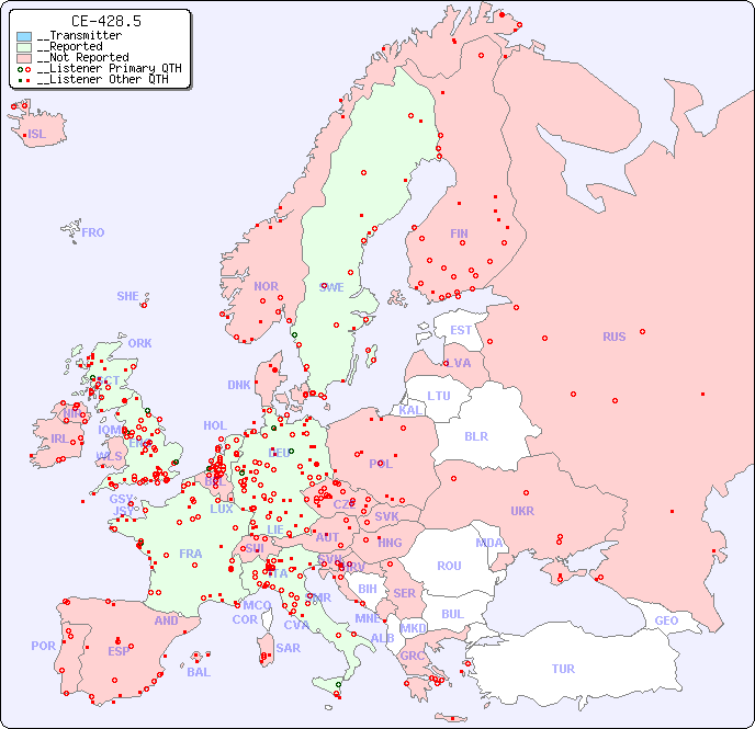 __European Reception Map for CE-428.5