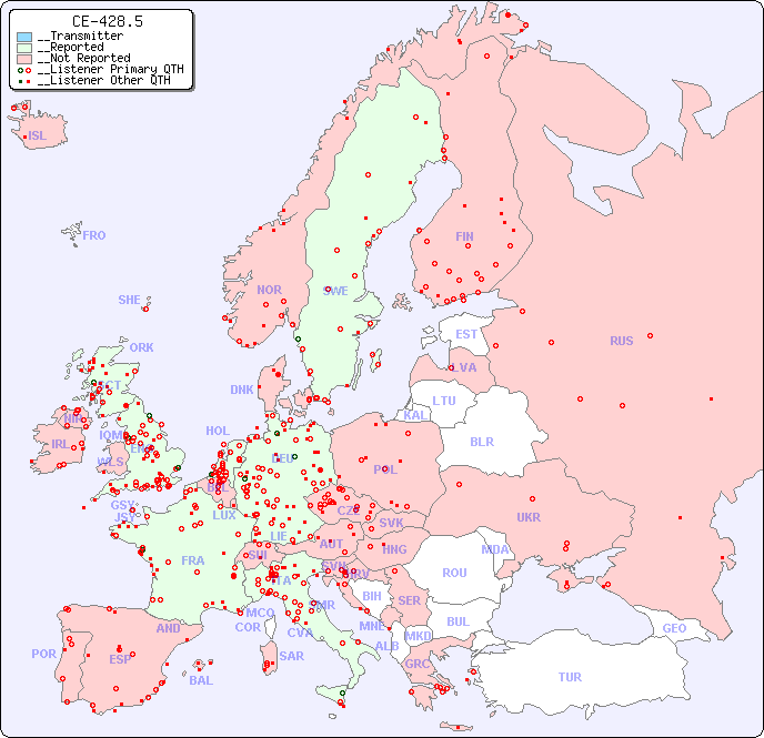 __European Reception Map for CE-428.5