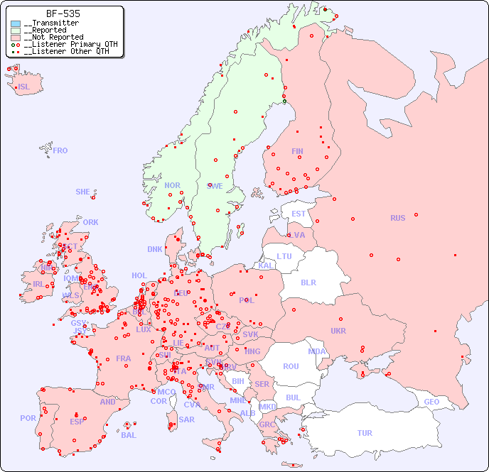 __European Reception Map for BF-535