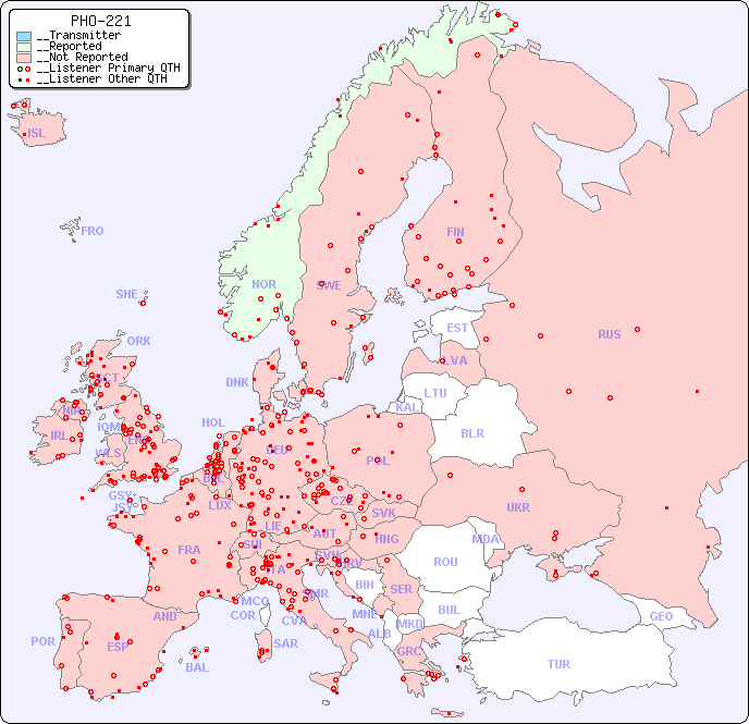 __European Reception Map for PHO-221