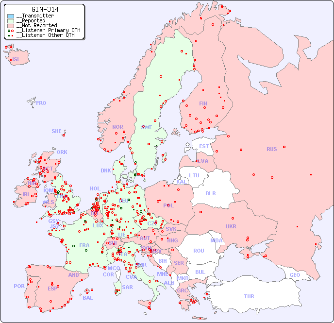 __European Reception Map for GIN-314