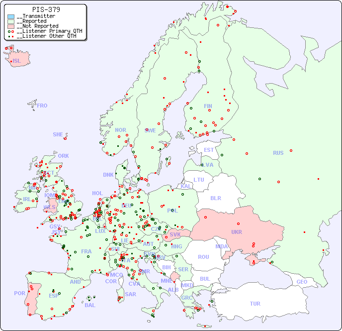 __European Reception Map for PIS-379