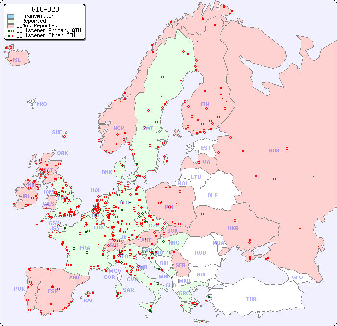 __European Reception Map for GIO-328