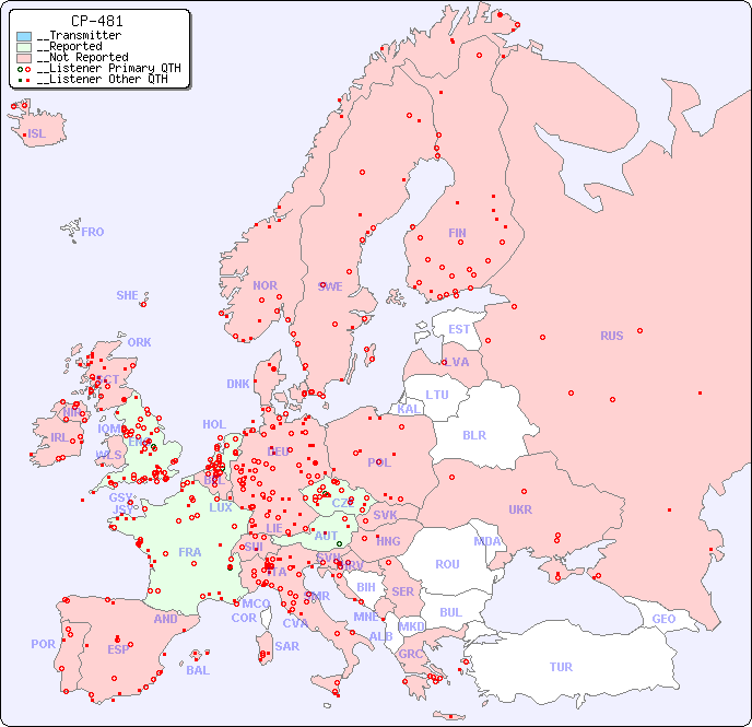 __European Reception Map for CP-481