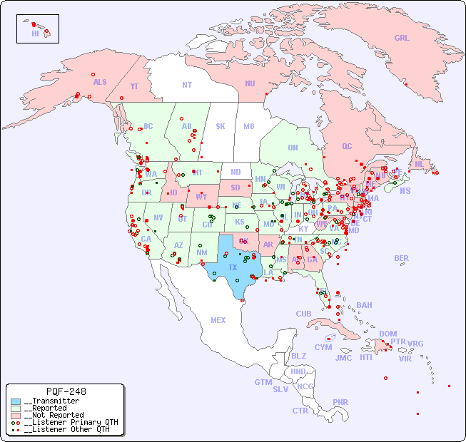 __North American Reception Map for PQF-248