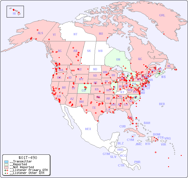 __North American Reception Map for $01T-490