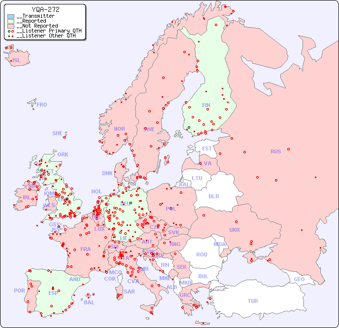 __European Reception Map for YQA-272