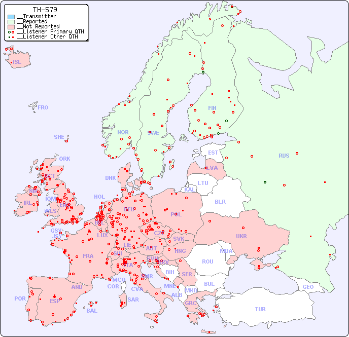 __European Reception Map for TH-579