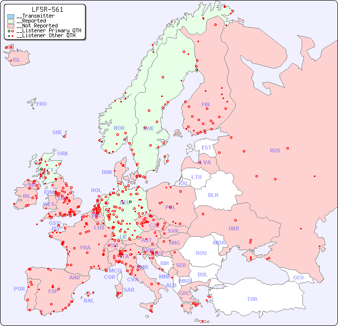 __European Reception Map for LF5R-561