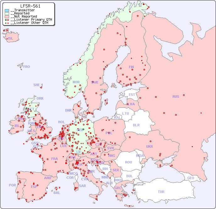 __European Reception Map for LF5R-561