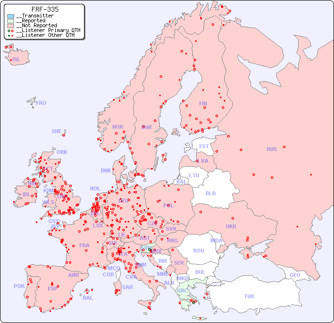 __European Reception Map for FRF-335