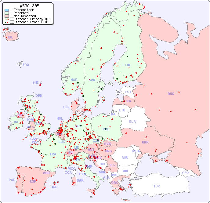 __European Reception Map for #530-295