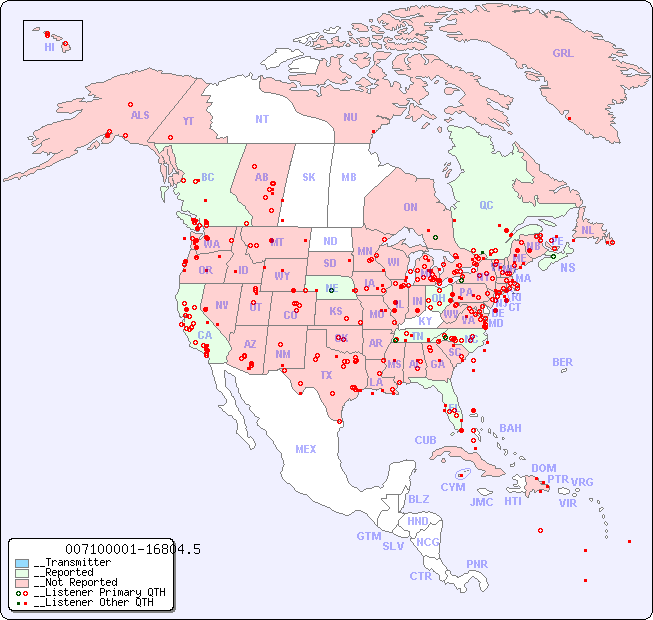 __North American Reception Map for 007100001-16804.5