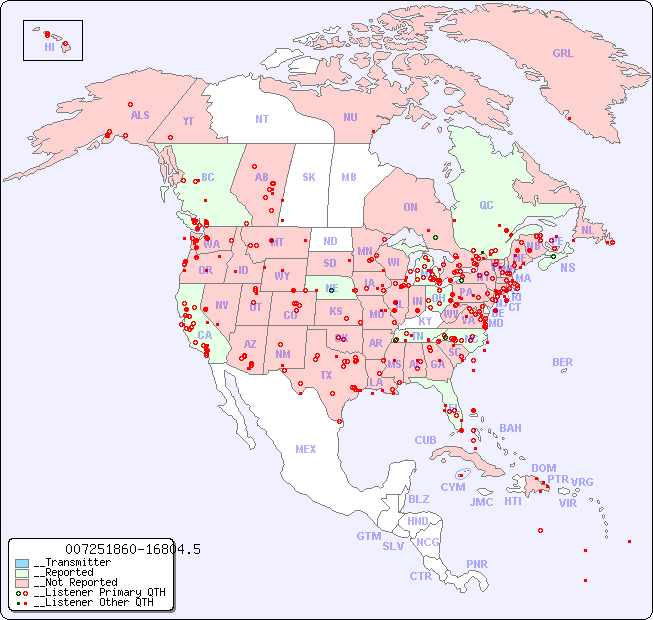 __North American Reception Map for 007251860-16804.5