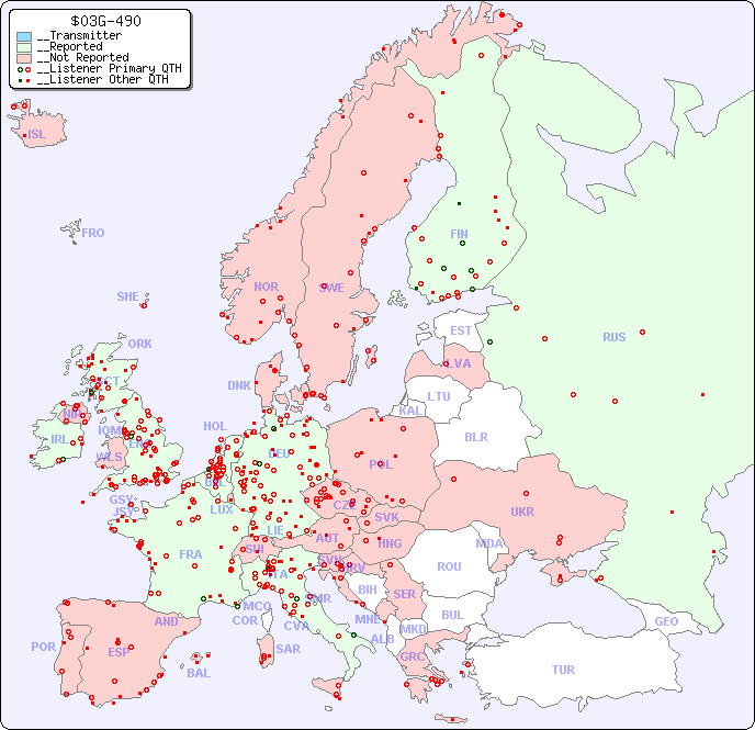 __European Reception Map for $03G-490