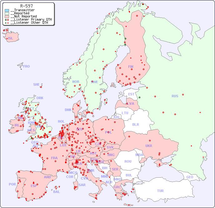 __European Reception Map for R-597