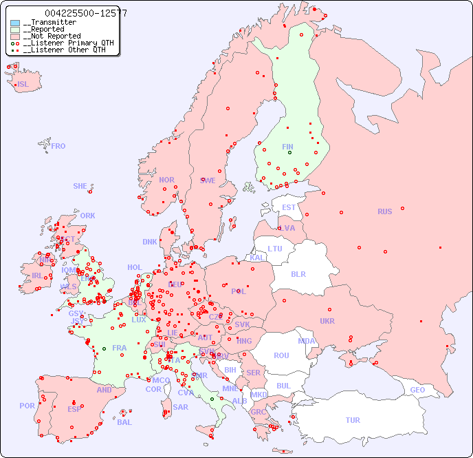 __European Reception Map for 004225500-12577