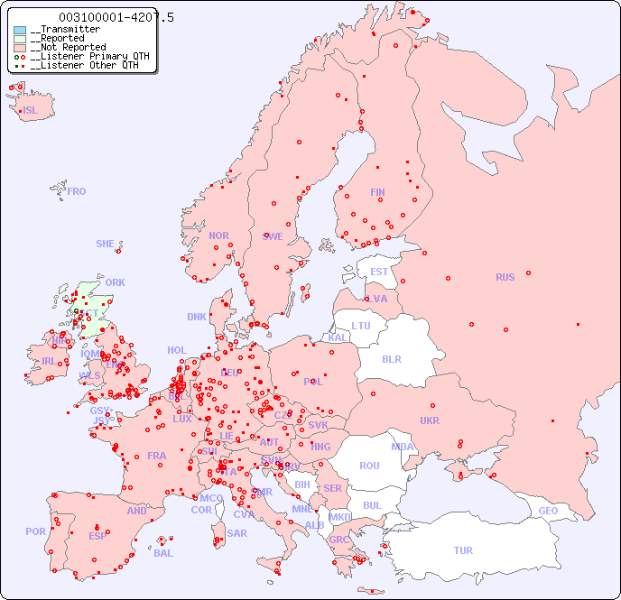 __European Reception Map for 003100001-4207.5