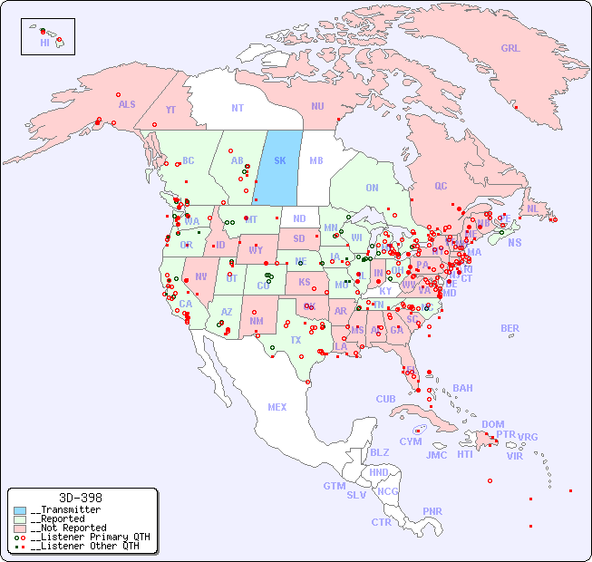 __North American Reception Map for 3D-398