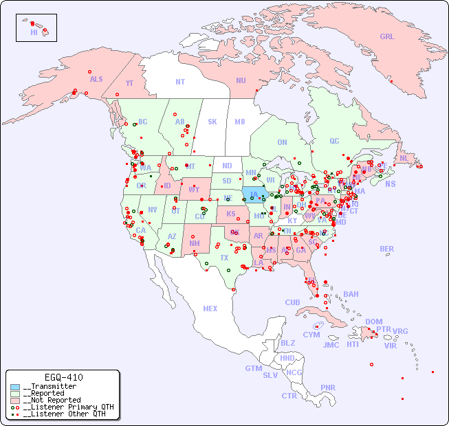 __North American Reception Map for EGQ-410