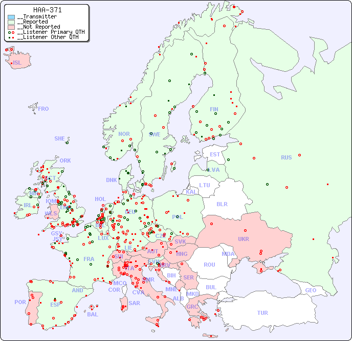 __European Reception Map for HAA-371