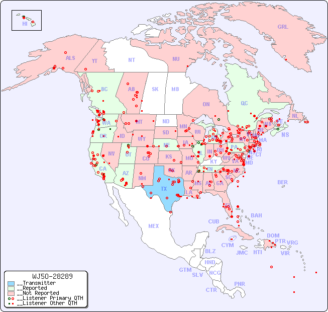 __North American Reception Map for WJ5O-28289