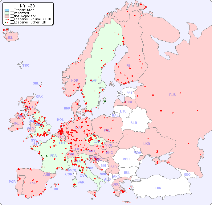 __European Reception Map for KA-430