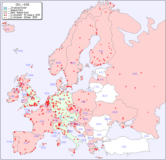 __European Reception Map for OKL-438