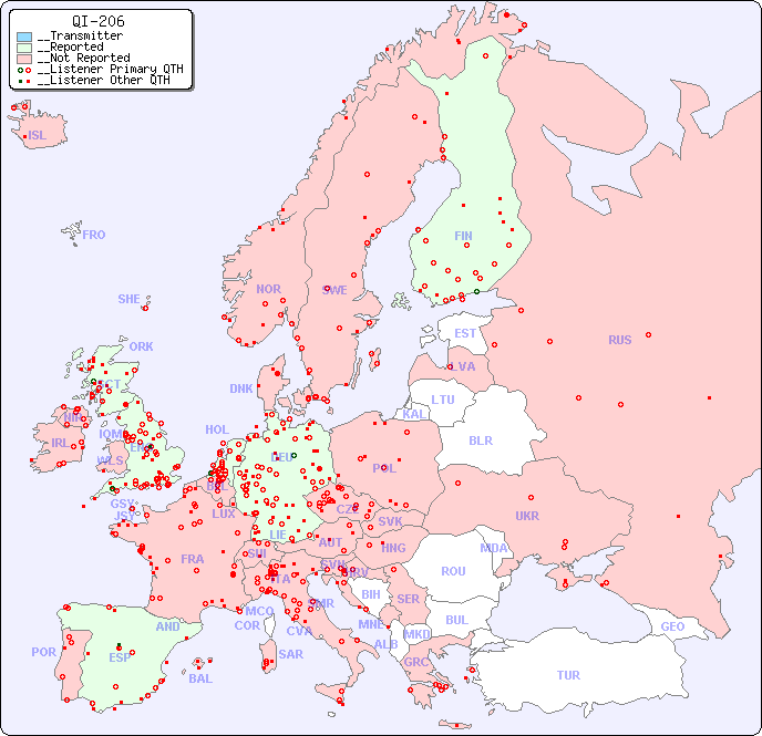 __European Reception Map for QI-206