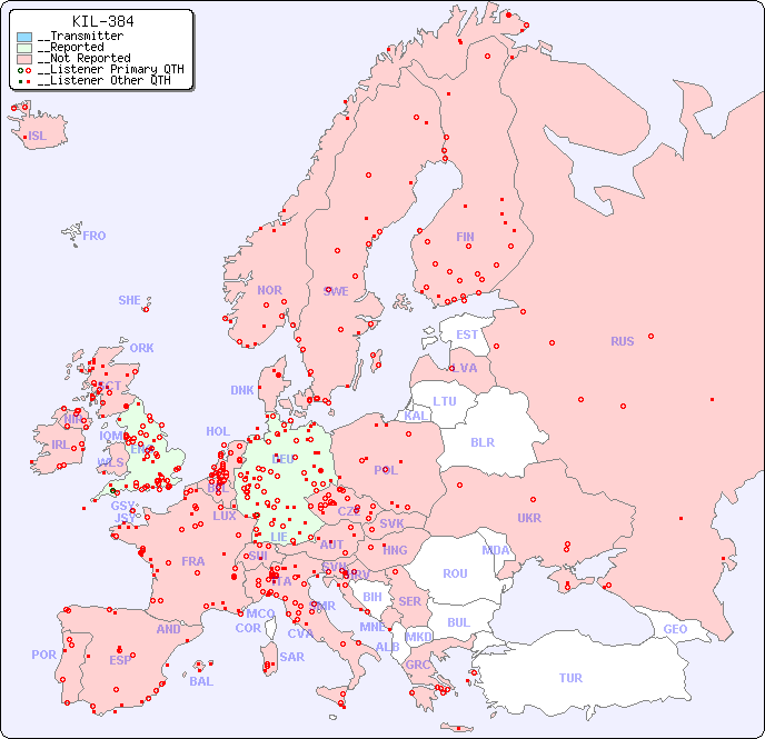 __European Reception Map for KIL-384