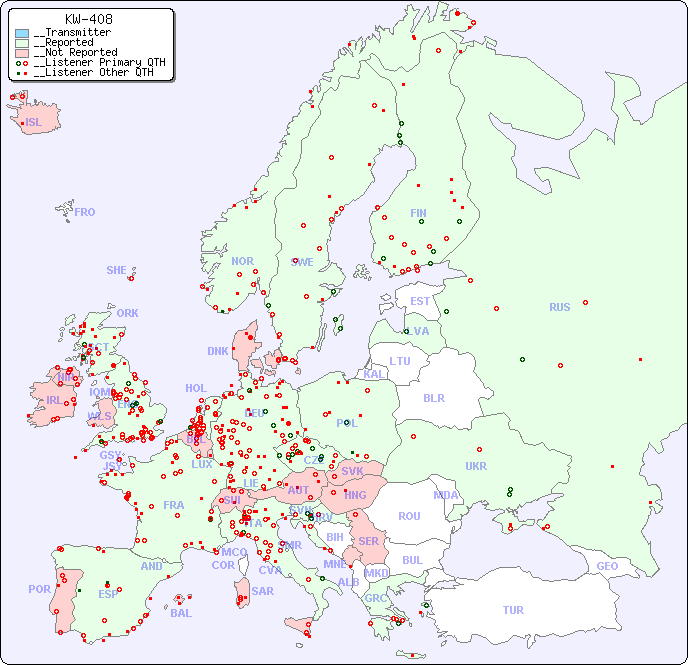 __European Reception Map for KW-408