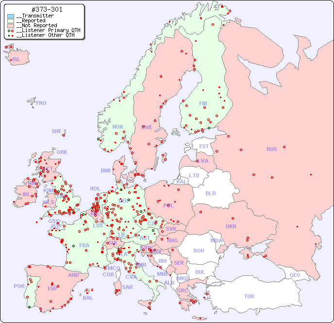 __European Reception Map for #373-301