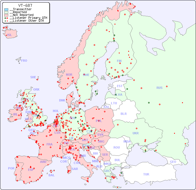 __European Reception Map for VT-687