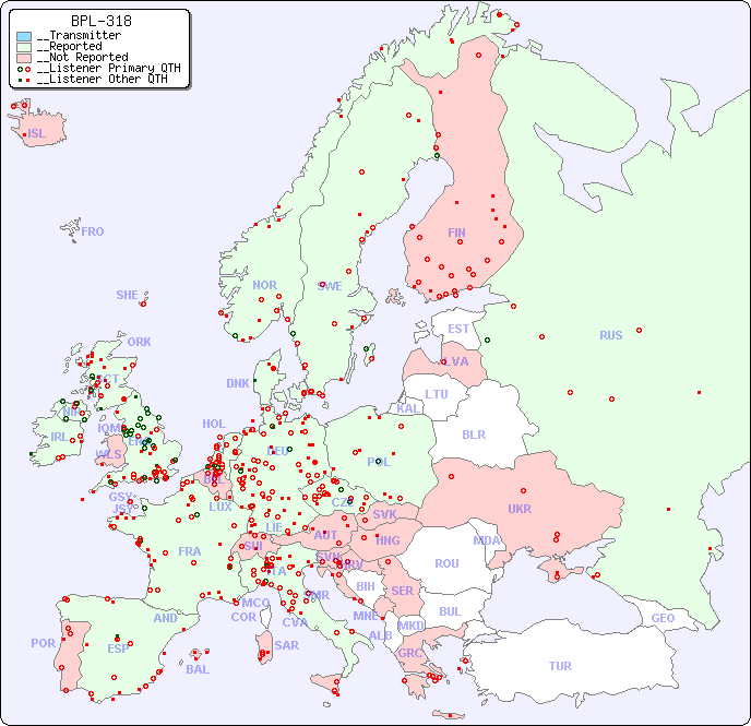 __European Reception Map for BPL-318