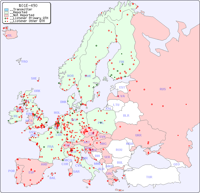 __European Reception Map for $01E-490