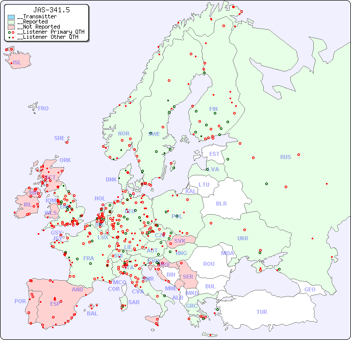 __European Reception Map for JAS-341.5