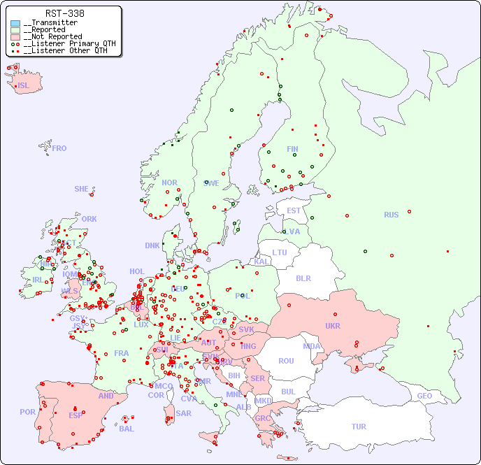 __European Reception Map for RST-338