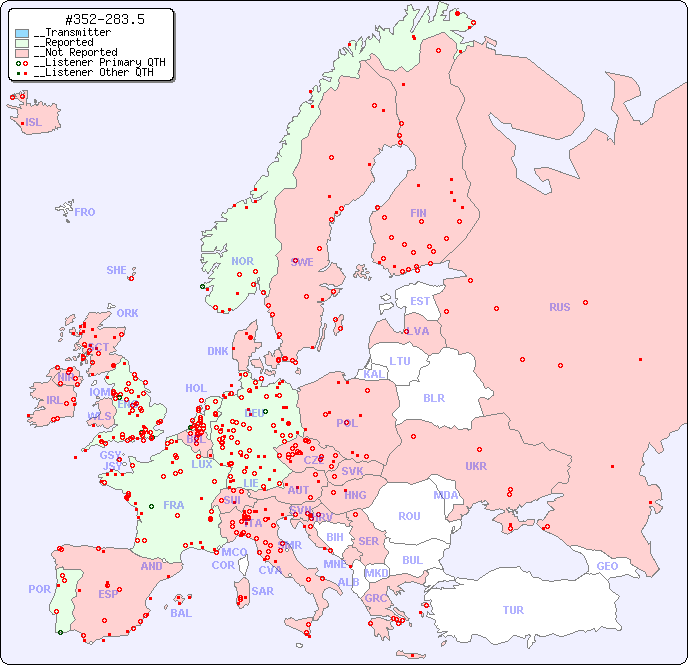 __European Reception Map for #352-283.5