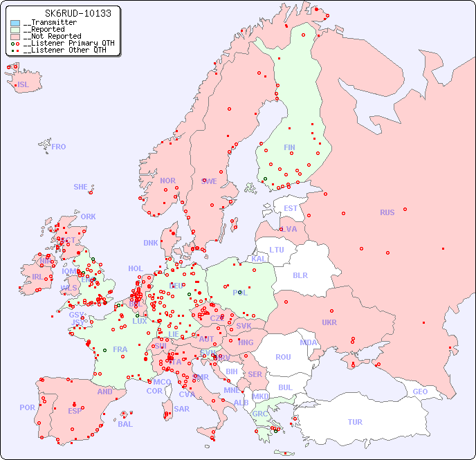 __European Reception Map for SK6RUD-10133