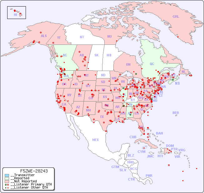 __North American Reception Map for F5ZWE-28243